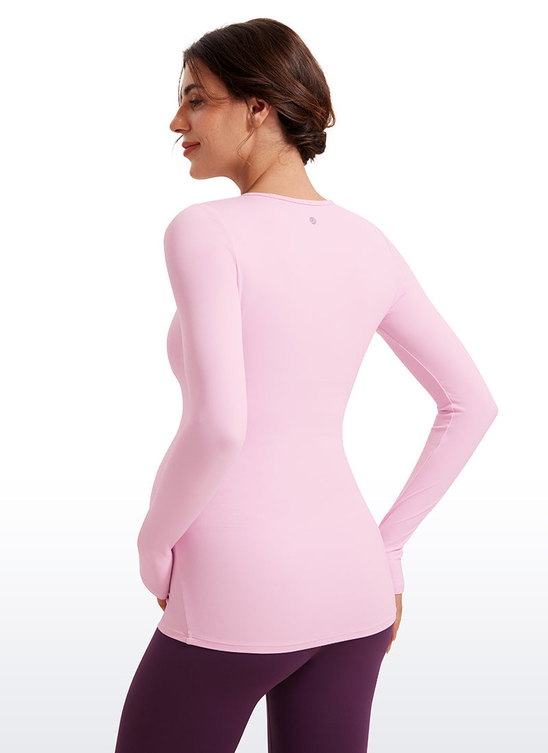 Butterluxe Long Sleeve Maternity Crewneck T-Shirts