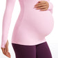 Butterluxe Long Sleeve Maternity Crewneck T-Shirts