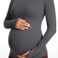 Butterluxe Long Sleeve Maternity Crewneck T-Shirts