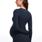 Butterluxe Long Sleeve Maternity Crewneck T-Shirts