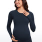 Butterluxe Long Sleeve Maternity Crewneck T-Shirts