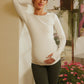 Butterluxe Long Sleeve Maternity Crewneck T-Shirts