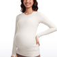 Butterluxe Long Sleeve Maternity Crewneck T-Shirts