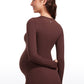 Butterluxe Long Sleeve Maternity Crewneck T-Shirts