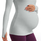 Butterluxe Long Sleeve Maternity Crewneck T-Shirts