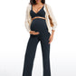 Butterluxe Maternity Wide Leg Pants with Pockets 31.5"