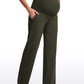 Butterluxe Maternity Wide Leg Pants with Pockets 31.5"