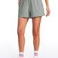 Ribbed High Rise Sweat Shorts 3''