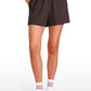 Ribbed High Rise Sweat Shorts 3''