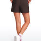 Ribbed High Rise Sweat Shorts 3''